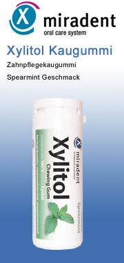 miradent Xylitol - Kaugummi Spearmint miradent