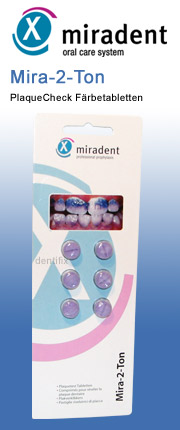 miradent Plaque Check F&auml;rbetabletten mira-2-ton  miradent